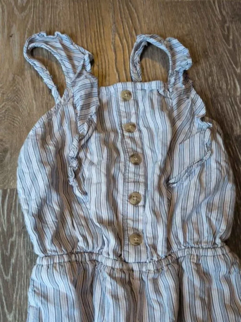 Abercrombie Kids Striped Jumpsuit 7/8 girls